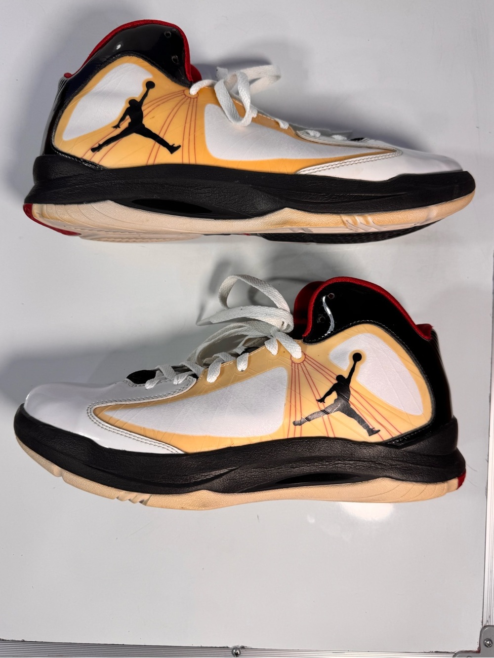 Nike Air Jordan Aero Flight Men’s 10.5 White Black Gym Red 524959-101 Rare